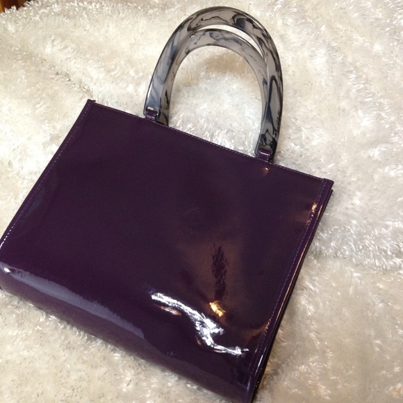 Neiman Marcus Handbags - Neiman Marcus Purple Patent Bag